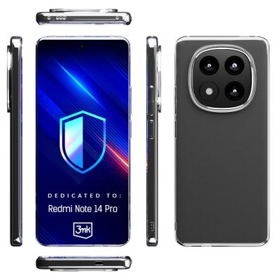 6. 3mk Clear Case für Xiaomi Redmi Note 14 Pro – transparent