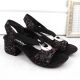 6. Bequeme Rieker W RKR679 schwarze Sandalen