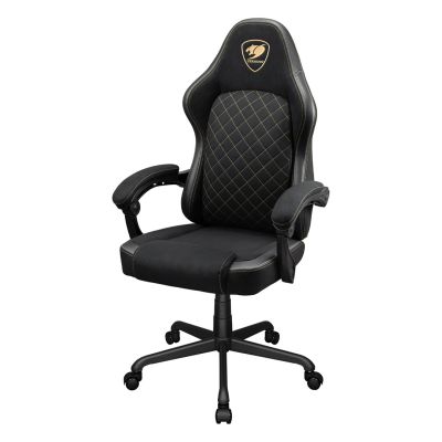 9. COUGAR CGR-FXF-GLB Universal-Gaming-Stuhl, gepolsterter Sitz, Schwarz, Gold