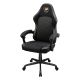 9. COUGAR CGR-FXF-GLB Universal-Gaming-Stuhl, gepolsterter Sitz, Schwarz, Gold