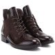8. Damen-Ankle-Boots aus Lackleder, braun, Vinceza HX27-16524