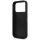 7. Guess Leather 4G Triangle Strass MagSafe Hülle für iPhone 18 Pro / 17 Pro - Schwarz