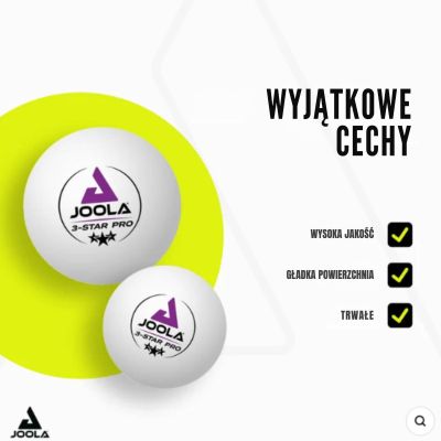 14. JOOLA PRO 3-STERNE-TISCHTENNISBÄLLE 24 STÜCK WEISS