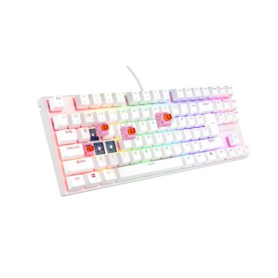 7. GENESIS THOR 303 TKL US WEISS RGB MECHANISCHE GAMING-TASTATUR MIT LEISEM SCHALTER UND HOT-SWAP-FUNKTION