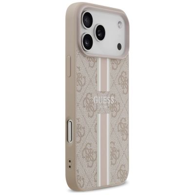 4. Guess 4G MagSafe-Hülle mit Printstreifen für iPhone 17 Pro Max – pink