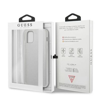 8. Guess GUHCP12L3D4GTR iPhone 12 Pro Max 6,7" transparentes Hardcase 4G 3D Pattern Collection