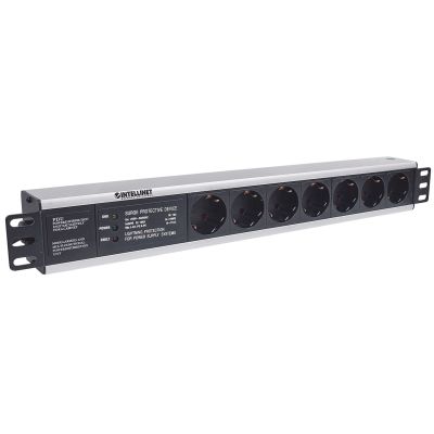 2. 19" 1,5U IEC60884 Intellinet Rackmount-Steckdosenleiste (3 m)