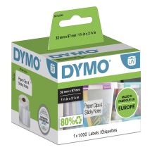 DYMO Etikettenset 32x57mm weiß 1000 Stück S0722540