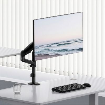 6. ERGO BÜROMONITORHALTERUNG / -AUFHÄNGER, 17"-32", 1-10 kg, MATTSCHWARZ, MAX. VESA 100X100 ER-691 B