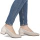 6. Damen-Lederpumps mit Lochmuster, beige Rieker 43459-60
