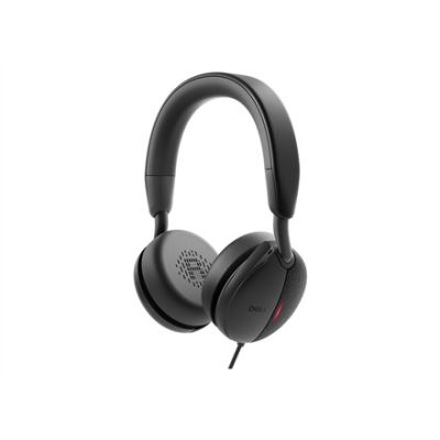 6. DELL WH5024 Headset mit Kabel, Kopfbügel, Anruf-/Musikfunktion, USB Typ-C, Schwarz