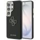 Guess Hülle mit genarbtem, großem 4G-Metalllogo für Samsung Galaxy S26 Ultra – Schwarz