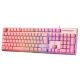 8. Deltaco Gaming GAM-021-RGB-P-DE USB-Tastatur QWERTZ Deutsch Pink
