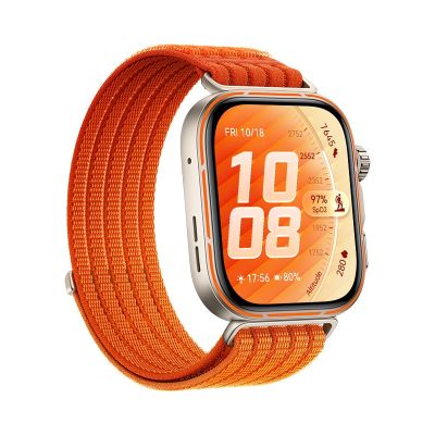 3. Huawei WATCH Fit 5 Pro 4,88 cm (1,92") AMOLED-Display, 44,5 mm Durchmesser, Digitalanzeige, 480 x 408 Pixel Touchscreen, Gold, GPS