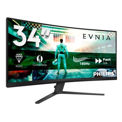 43. Philips Evnia 34M2C3500L/00 Computermonitor 86,4 cm (34") 3440 x 1440 px Wide Quad HD LCD Schwarz