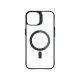 9. 3mk Satin Armor MagCase Hülle mit MagSafe für iPhone 13/14 – transparent mit schwarzem Rahmen