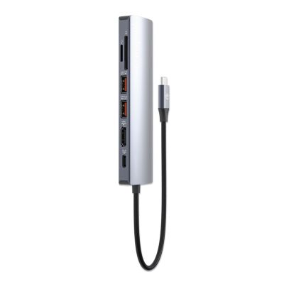 6. Manhattan 153966 Kabelgebundene Dockingstation USB 3.2 Gen 2 (3.1 Gen 2) Typ-C Silber