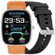 GRAVITY GT18-4 Herren-Smartwatch, orangefarbenes Silikonarmband + schwarzes Armband