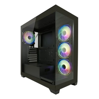 3. LC-Power LC-715B-ON Midi-Tower-Computer-Sicherheitshalterungen Schwarz