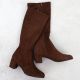 10. Braune Damenstiefel aus Veloursleder Sergio Leone KZ205