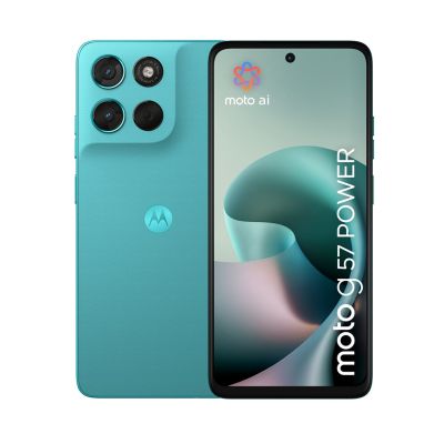 2. Motorola Moto G57 Power, 17,1 cm (6,72 Zoll), Dual-SIM, Android 16.0, 5G, USB Typ-C, 12 GB RAM, 256 GB interner Speicher, 7000 mAh Akku, Türkis