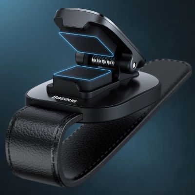 14. Baseus Platin Fahrzeug Brillen clip Nabenklemmung silber (ACYJN-B0S)