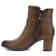 3. Gefütterte Damen-Ankle-Boots mit Blockabsatz, braun, M.Daszyński SA125-32