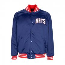 Mitchell & Ness NBA Schwergewichts-Satinjacke New Jersey Nets OJBF3413-NJNYYPPPNAVY