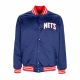 Mitchell & Ness NBA Schwergewichts-Satinjacke New Jersey Nets OJBF3413-NJNYYPPPNAVY