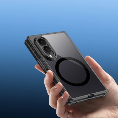 6. Dux Ducis Aimo Mag Hülle für Samsung Galaxy Z Fold 8 Wide - Schwarz