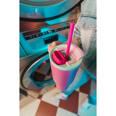 28. Kambukka Rio Thermobecher 950ml mit Strohhalm, Kaugummi-Minze