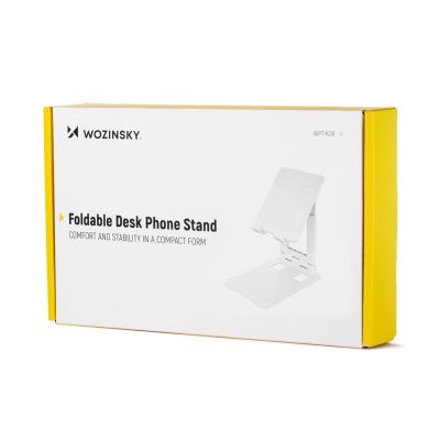 8. Wozinsky WPT-K28 Tischständer für Handy, Tablet und Smartphone, faltbar – Weiß