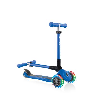 4. Globber Faltbarer 3-Rad-Scooter Lights Navy Blue Jr 437-100