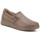 2. Damen-Keilsandalen aus Leder zum Hineinschlüpfen, beige, Potocki JE19505