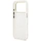 7. Guess IML Glitter Flowers Triangle MagSafe Hülle für iPhone 18 Pro Max / 17 Pro Max – weiß