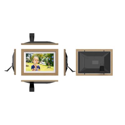 14. Wozinsky WRC-32 10,1" Digitaler Bilderrahmen mit Frameo 32GB App - Hellbraun