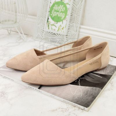 11. Jezzi W EVE59B beige Ballerinas mit spitzer Zehenpartie 