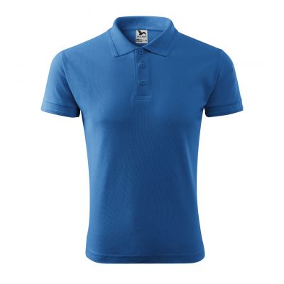4. Malfini Pique Polo M MLI-20314 Poloshirt (azurblau) 