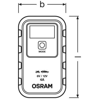 9. BATTERYcharge 904 Ladegerät, Ladespannung: 6/12 V OSRAM, Ladestrom: 4 A, Versorgungsspannung: 230 V, Batterietyp: AGM/Li-Ion/VRLA
