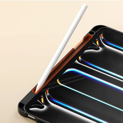 9. Dux Ducis Vers Hülle für iPad Pro 11" (2024/2025) mit Ständer und Apple Pencil Halterung - Schwarz