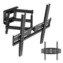 MACLEAN TV-WANDHALTERUNG 32-70'' max. VESA 400x400, 32-70", bis zu 40 kg, schwarz, Neigungsverstellung +12°~-12°