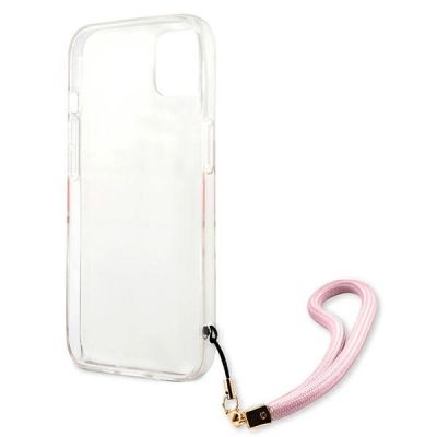 7. Guess GUHCP13SKCABPI iPhone 13 mini 5.4" pink/pink Hardcase Camo Strap Collection