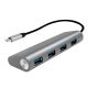 LogiLink UA0309 USB 3.2 Gen 1 (3.1 Gen 1) Typ-C Hubs und Konzentratoren 5000 Mbit/s Grau