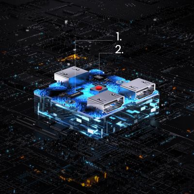 14. Ugreen Switch HDMI-Splitter-Switch - 2x HDMI 4K 60Hz schwarz (CM217)