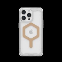 UAG Plyo MagSafe Hülle für iPhone 15 Pro Max – transparent und gold