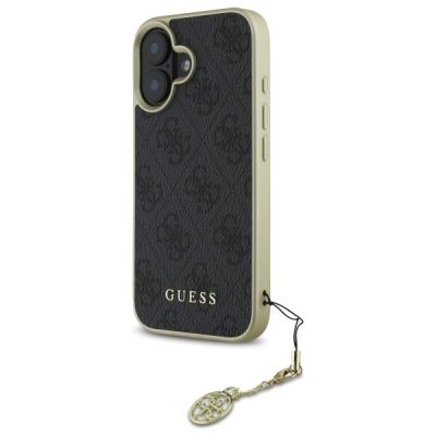2. Guess 4G Charms Collection Hülle für iPhone 16 Plus – Schwarz