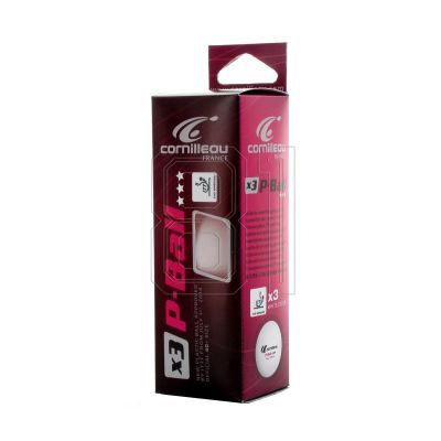 4. Cornilleau table tennis balls P-BALL ITTF white 3 pcs.