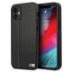 BMW M Collection PU Carbon Stripe Schutzhülle für iPhone 12 mini – Schwarz