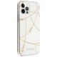 4. Guess Gold Chain Collection iPhone 12 Pro Max 6,7" Hülle - Weiß