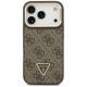 3. Guess 4G PU Dreieck-Logo & Standkamera Magsafe Hülle für iPhone 17 Pro - Braun